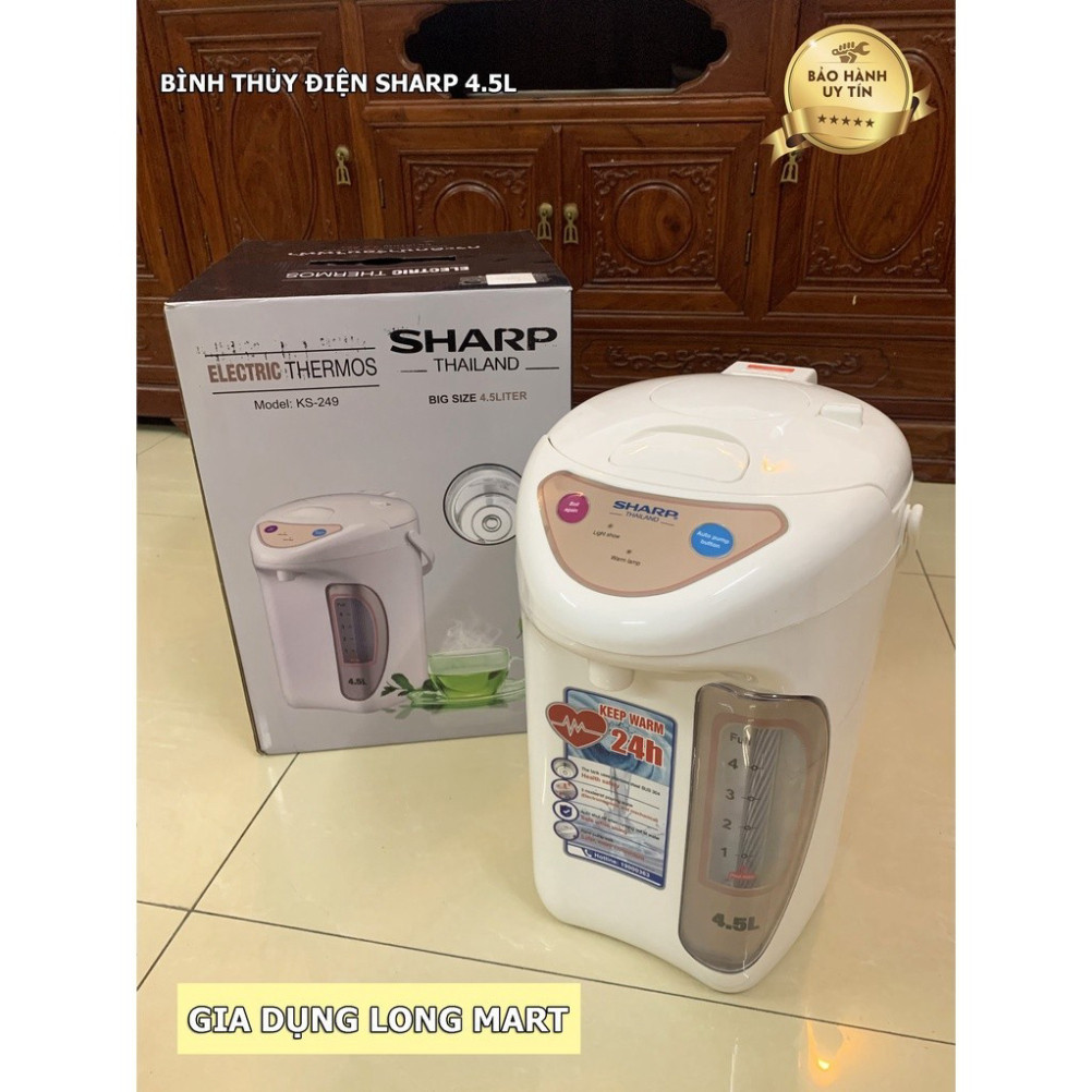 Bình Thủy Điện Máy Nước Nóng SHARP KS-249 Dung tích 4.5L Đun Sôi Nhanh