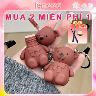 Son Kem Lì ArtValue Bear Gấu Màu Sắc Nude Chống Thấm Nước Lâu Trôi Son Môi Móc Khóa