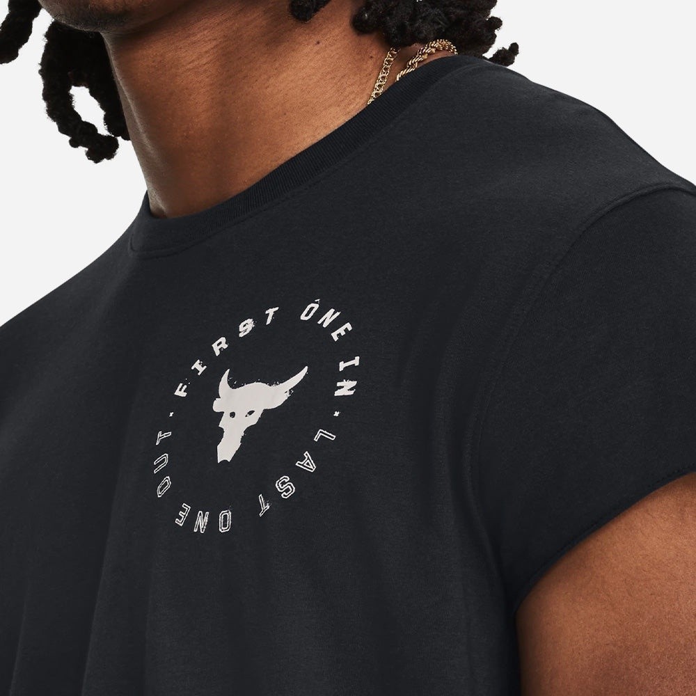 Áo thun thể thao nam Under Armour Pjt Rock Cap Sleeve - 1380126-001