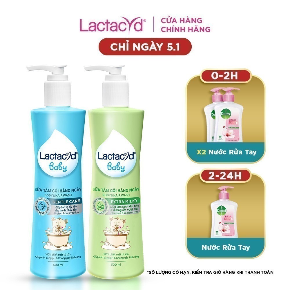 (Quà tặng Lactacyd) Gấu Bông Lactacyd Lớn