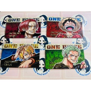 One piece birthday collection card 2024 luffy/zoro/sanji/shanks