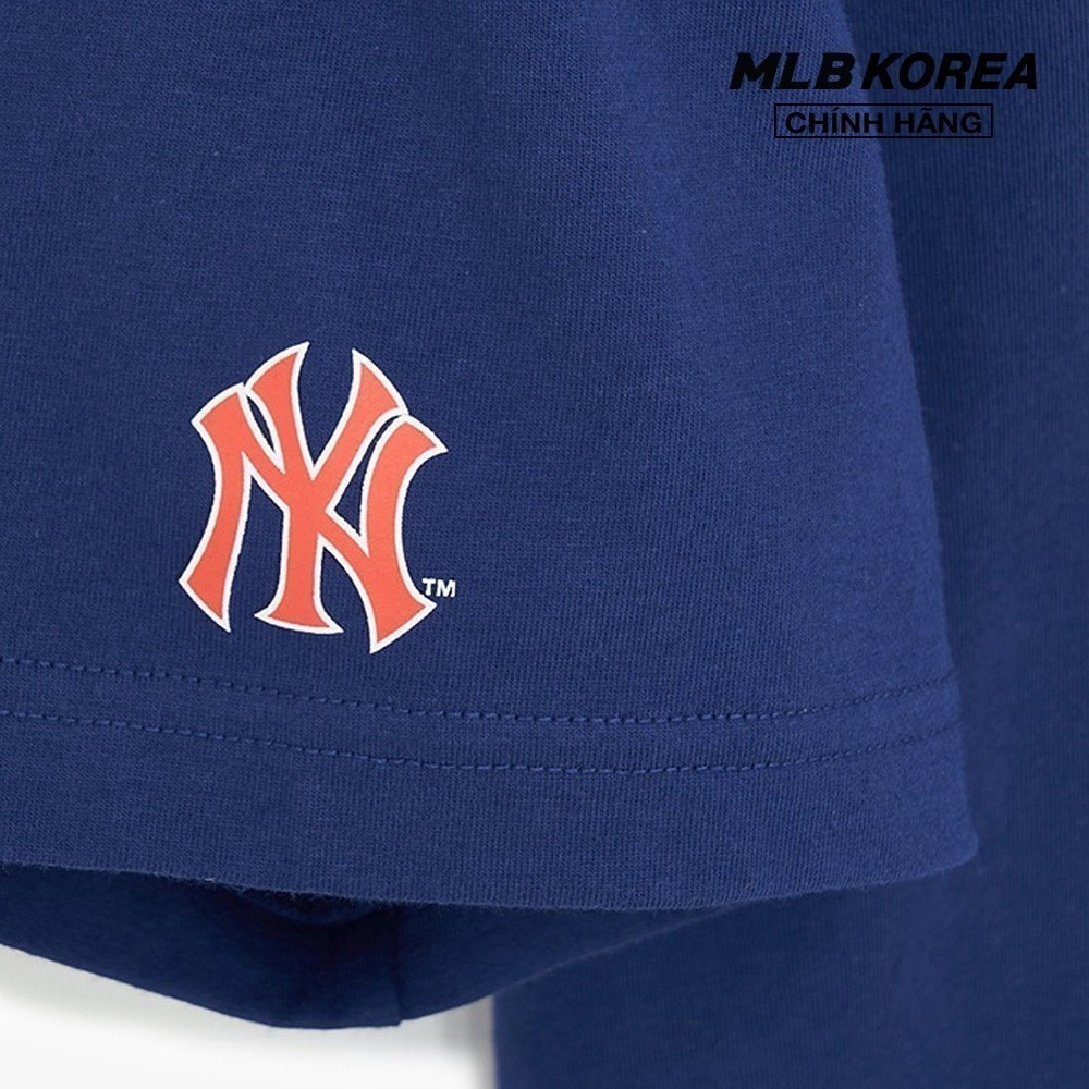 MLB - Áo thun unisex cổ tròn tay ngắn phối logo trẻ trung 3ATSL0233-50NYL