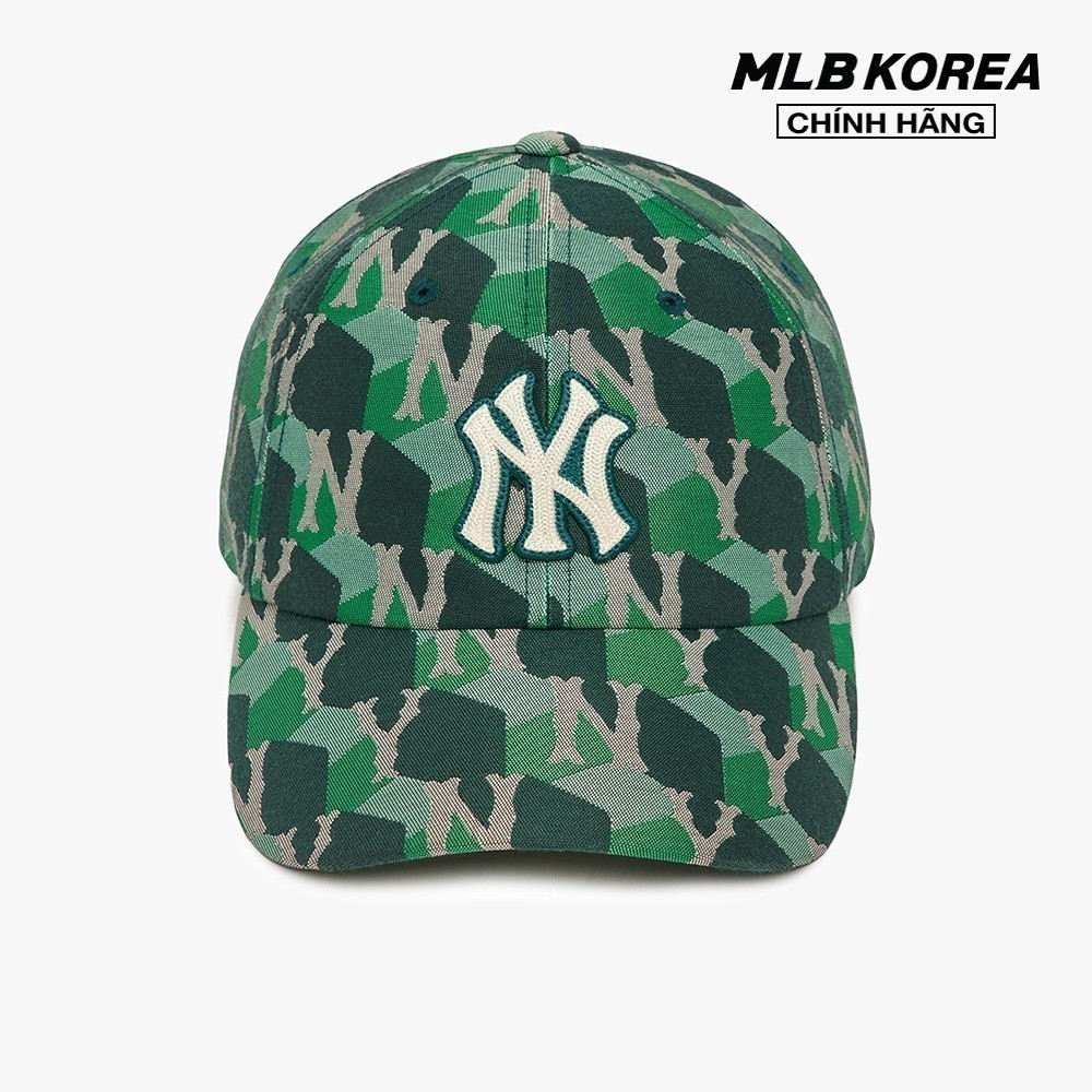 MLB - Nón bóng chày unisex Cube Monogram Curved 3ACPM212N-50GND