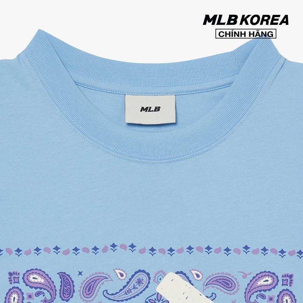 MLB - Áo thun unisex cổ tròn tay ngắn Paisley Big Logo One Point 3ATSI0133-07SBL