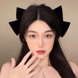  Kep tóc nơ nhung bản lớn siêu to sang chảnh cặp tóc nữ size to Hàn Quốc GENCI GNN06 