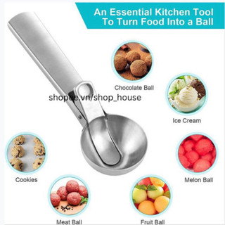 Muỗng múc kem inox kiểu mới dễ sử dụng