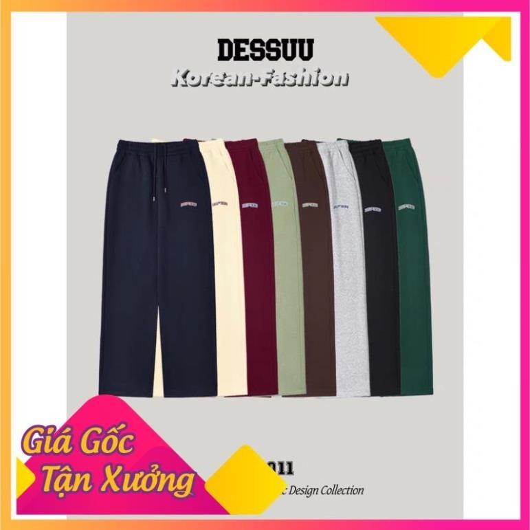 SĂN SALE Săn SALE Quần nỉ dài thể thao Brand DESSUU phong cách Hàn Quốc