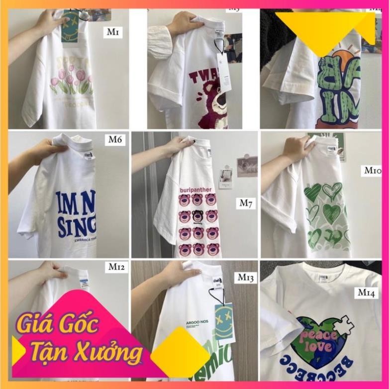 SĂN SALE Săn SALE [ HÀNG SẴN - SALE XẢ KHO LẺ SIZE ] Áo phông trắng hoạt hình chuppy chất liệu cotto