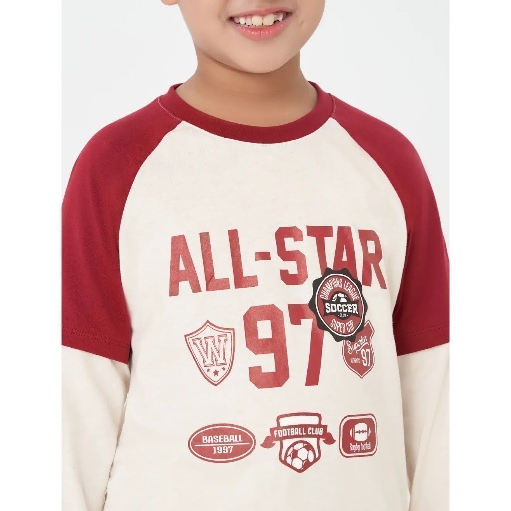 Áo phông bé trai CANIFA áo thun dài tay in họa tiết 2TL23W006