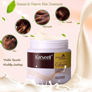 Kem Ủ Tóc, hấp tóc Collagen Karseell Phục Hồi Tóc Hư Tổn Siêu Mềm Mượt Hương Nước Hoa Phục Hồi Tóc Chuẩn Salon