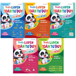 Sách Combo Phiếu luyện toán tư duy cùng Gấu Kiki - MGB
