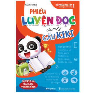 Sách phiếu luyện đọc cùng gấu kiki - mgb
