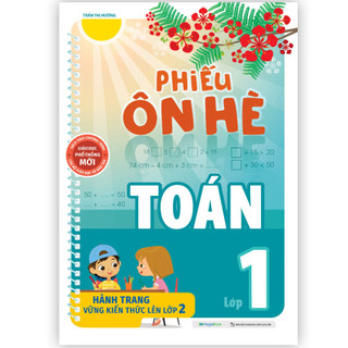 Sách Phiếu ôn hè Toán lớp 1 - MGB