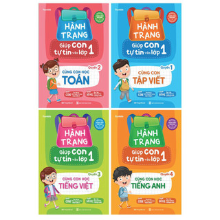 Sách Combo 4 cuốn Hành trang giúp con tự tin vào lớp 1 - MGB