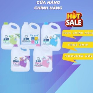 Nước giặt quần áo em bé Dnee 3000ml - Nước Giặt Xả Cho Trẻ Em an toàn