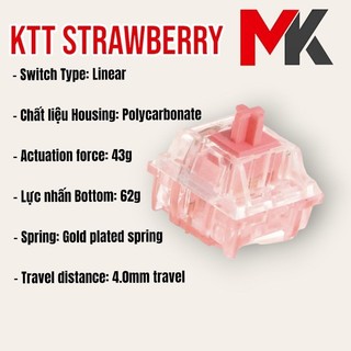5 Công tắc bàn phím cơ switch KTT Strawberry