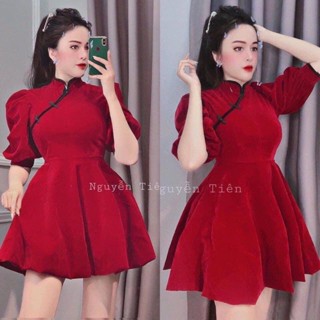 [ KN. BIGSIZE 60-115kg ] Đầm kiểu Trung Hoa BIGSIZE  🍒 Ảnh Thật 100%