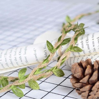 Dây thừng bện lá xanh cuộn 3m