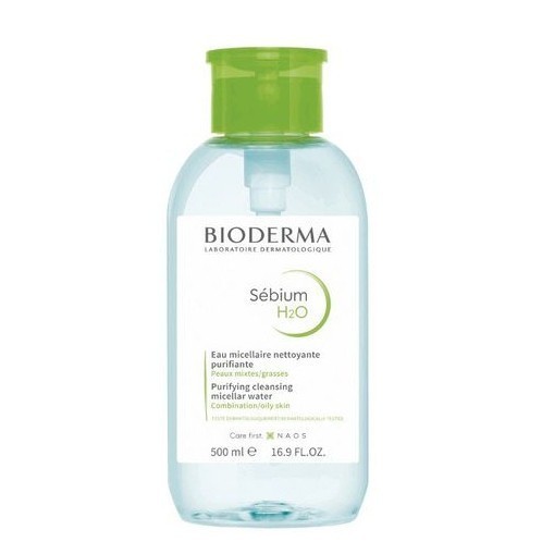 Nước Tẩy Trang Bioderma Nắp Nhấn Cho Da Dầu Mụn Sebium