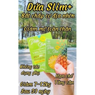 Giảm cân cực mạnh DỨA SLIM PLUS tặng kèm khoá cân 30 viên -giảm 5