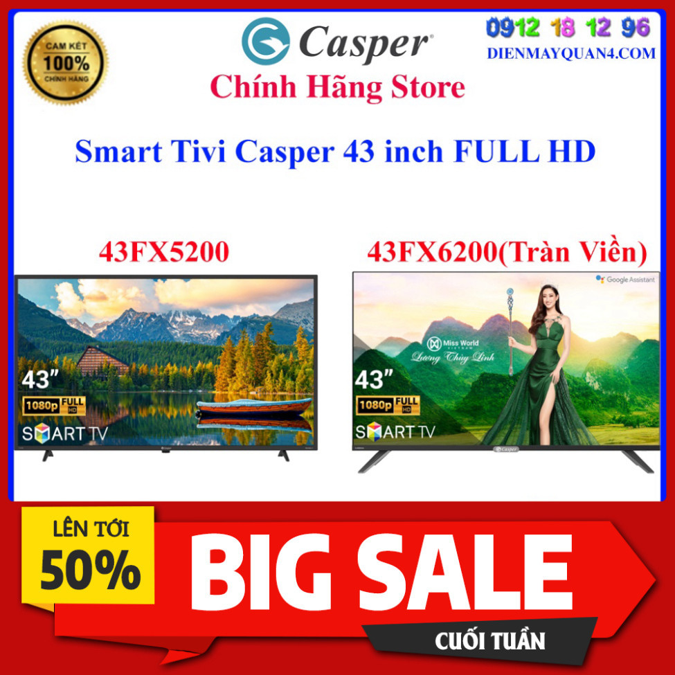 [Casper 43FX5200] Smart Tivi Casper 43 inch 43FX5200 - chính hãng giá rẻ