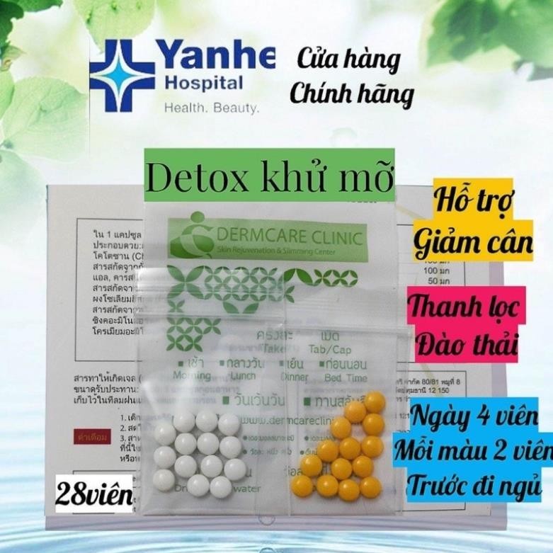 Detox khử mỡ Thái Lan trắng vàng giảm cân nhanh an toàn hiệu quả