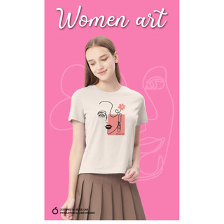 Áo thun nữ lime orange tay ngắn cổ tròn phom vừa - women art collection - lo24141103