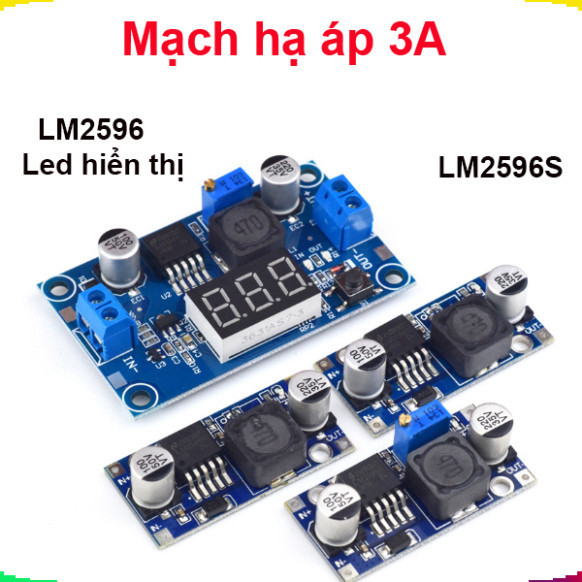 Module Buck Converter LM2596S 3A, Giảm Áp Từ DC Sang DC