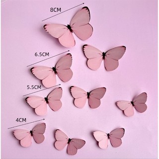 Set que cắm sắt 9 con buom màu hồng nhạt