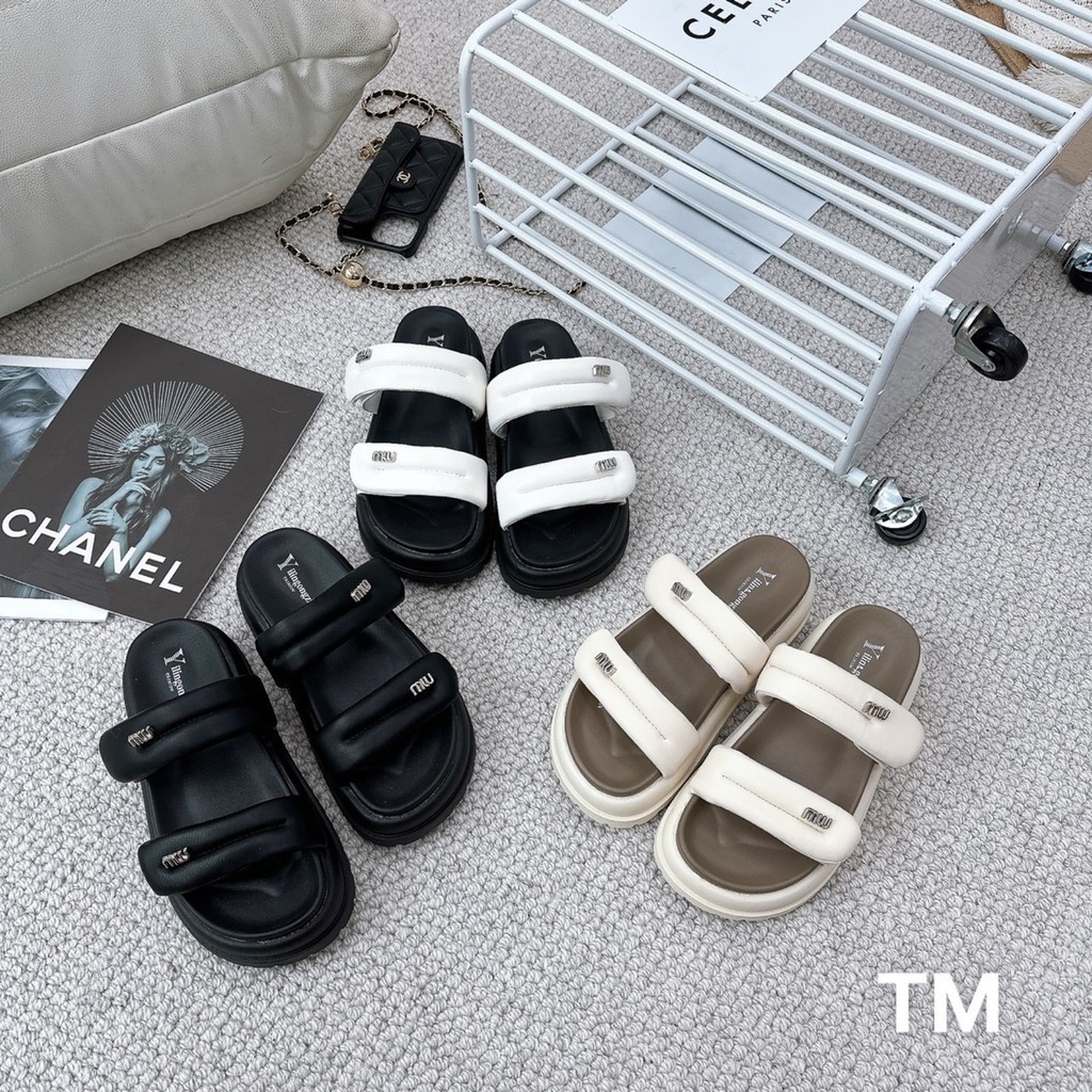 Dép lê miu 3 màu Size 35-39 fullbox
