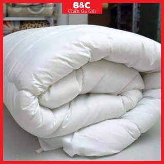 Ruột chăn trắng bông sơ sạch 100% kích thước 2m-2m2 hàng dày chất lượng