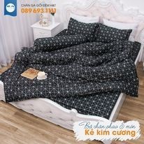 Set chăn phao trần bông dày dặn cao cấp