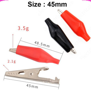Kẹp cá sấu 1 cặp đỏ đen 5A