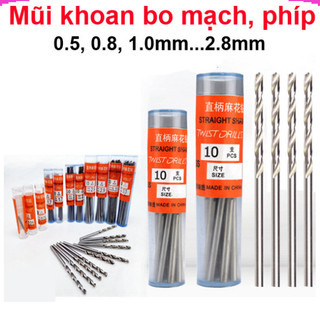Mũi khoan các loại từ 0.5-2.8mm ||