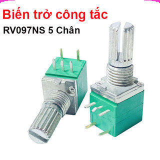 Biến trở đơn công tắc rv097ns 5 chân ||