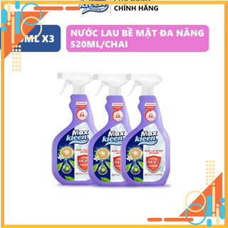 Combo 3 chai nước lau bề mặt đa năng maxkleen