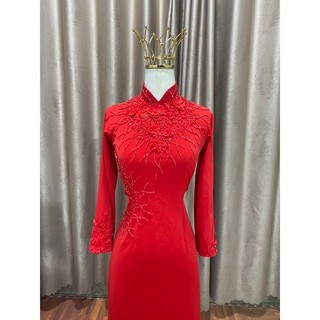 Bộ Áo dài cô dâu kèm mấn