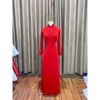 Bộ Áo dài cô dâu kèm mấn