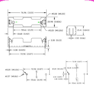[Giá sỉ] Đế pin, khay pin 18650 chân hàn PCB