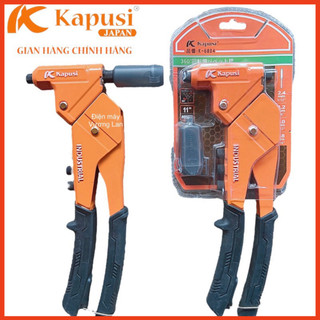 Kìm rút rivet hỗ trợ lực đầu xoay 360 độ cỡ đinh rút ø2.4, 3.2, 4.0, 4.8mm kapusi japan - kìm rút đinh tán nhôm, inox