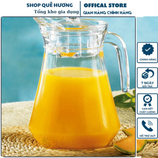Bình ca thủy tinh trơn đựng nước 1500ml - QH