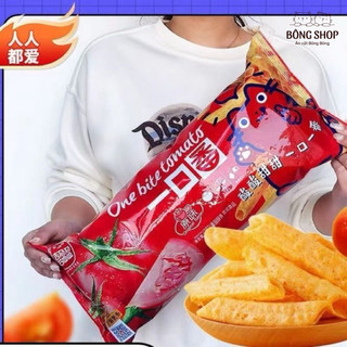 Bim Bim snack khổng lồ vị cà chua, tôm hùm cực ngon siêu đã, đồ ăn vặt nội địa trung