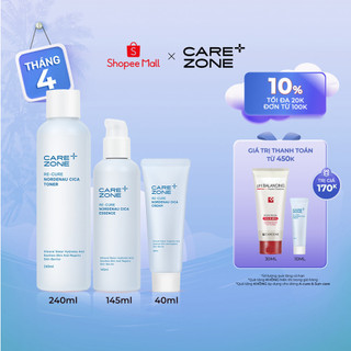 Bộ 3 bước Dưỡng Ẩm Phục Hồi CAREZONE Re-cure Nordenau 385ml 2PCS SET