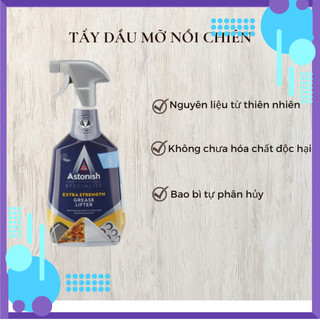 Tẩy dầu mỡ nhà bếp ASTONISH 750ml vệ sinh vết cháy khét bếp điện từ xoong nồi đa năng C6750