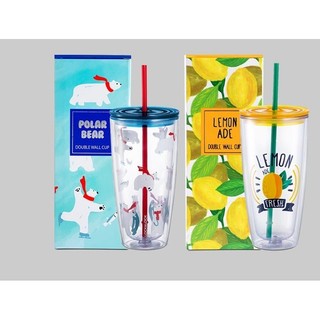 [MKB Gift] - Ly nhựa 2 lớp Lock & Lock 750ml