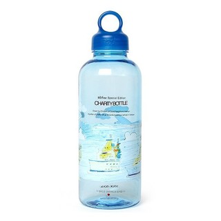 [Mã FMCG80 giảm 10% đơn từ 400K] [MKB Gift] Bình nước Lock&Lock Bisfree in tranh hình thuyền 700ml màu xanh biển