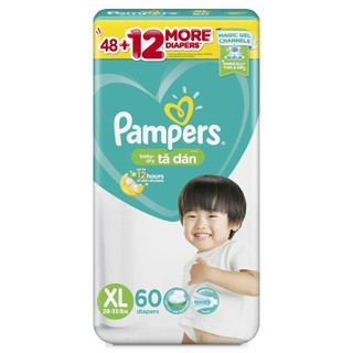 [Mã FMCG80 giảm 10% đơn từ 400K] Tã/Bỉm Dán Pampers Baby-Dry M70/L68/XL60