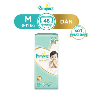 [Mã FMCG80 giảm 10% đơn từ 400K] Tã/Bỉm Dán Pampers Nhật Bản size NB66/S60/M48/L40