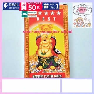 Sỉ 10 bộ bài chắn, bộ bài thần tài 100 cây đầy đủ 3 màu tráng nhựa cao cấp