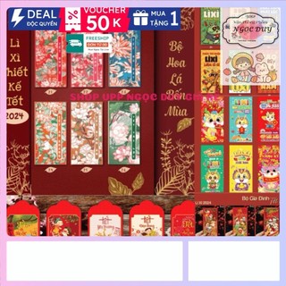 Bao lì xì tết 2024, lì xì tết Giáp Thìn, lì xì hoa lá đẹp giá rẻ được chọn mẫ